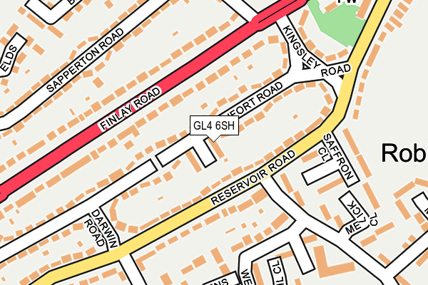 GL4 6SH map - OS OpenMap – Local (Ordnance Survey)