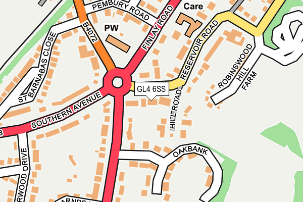 GL4 6SS map - OS OpenMap – Local (Ordnance Survey)