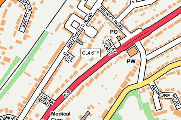 GL4 6TF map - OS OpenMap – Local (Ordnance Survey)