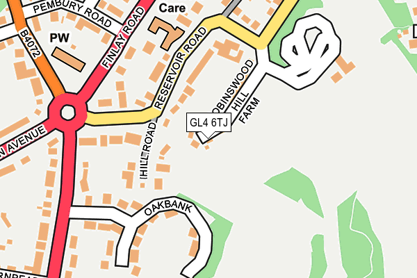 GL4 6TJ map - OS OpenMap – Local (Ordnance Survey)