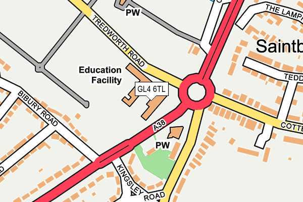 GL4 6TL map - OS OpenMap – Local (Ordnance Survey)