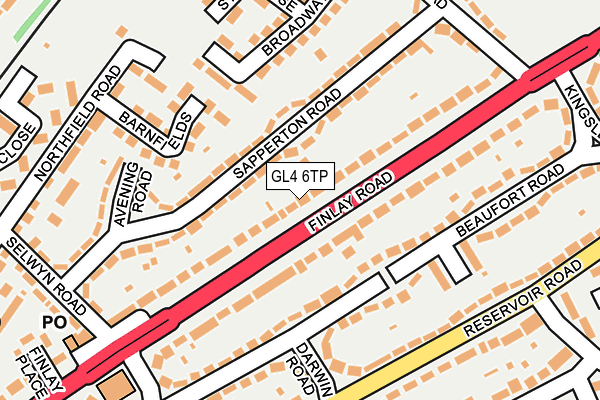 GL4 6TP map - OS OpenMap – Local (Ordnance Survey)