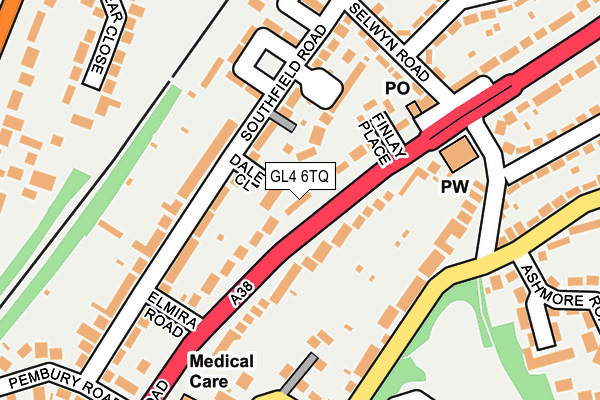 GL4 6TQ map - OS OpenMap – Local (Ordnance Survey)