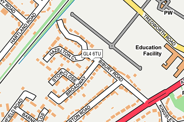 GL4 6TU map - OS OpenMap – Local (Ordnance Survey)