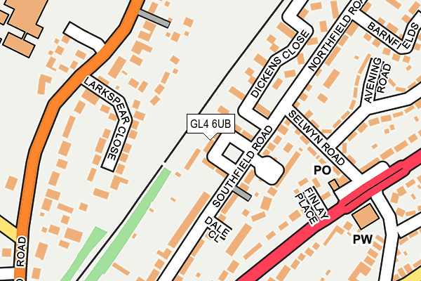 GL4 6UB map - OS OpenMap – Local (Ordnance Survey)