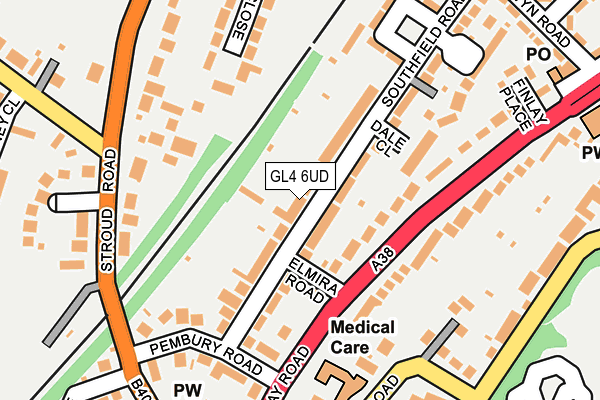 GL4 6UD map - OS OpenMap – Local (Ordnance Survey)