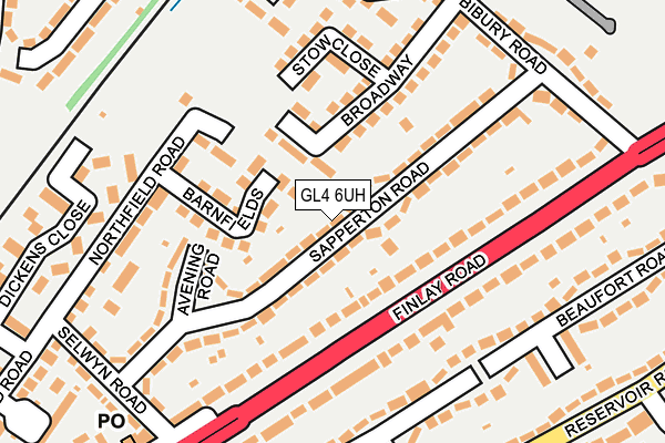 GL4 6UH map - OS OpenMap – Local (Ordnance Survey)