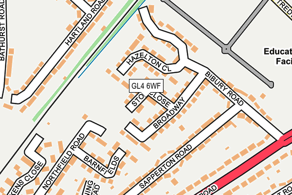 GL4 6WF map - OS OpenMap – Local (Ordnance Survey)