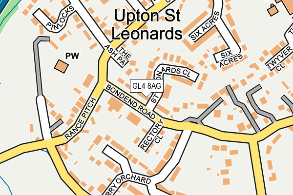 Map of UPTON ST LEONARDS LIFE COMMUNITY INTEREST COMPANY at local scale