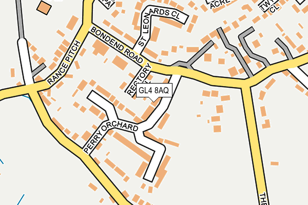 GL4 8AQ map - OS OpenMap – Local (Ordnance Survey)