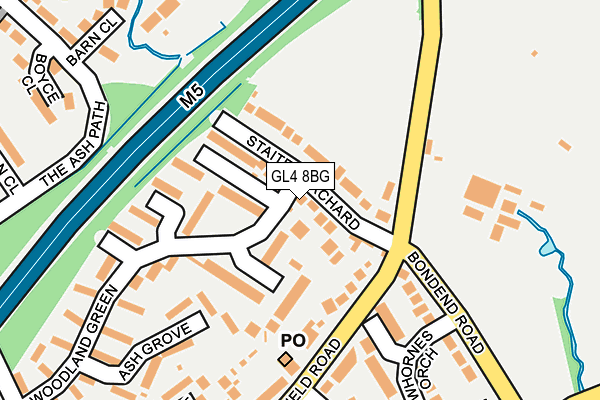 GL4 8BG map - OS OpenMap – Local (Ordnance Survey)