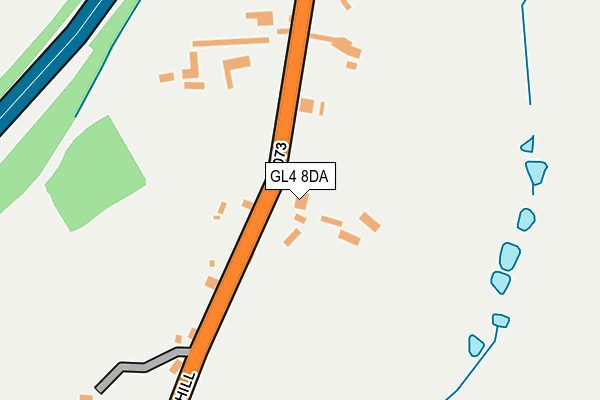 GL4 8DA map - OS OpenMap – Local (Ordnance Survey)