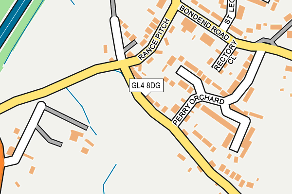 GL4 8DG map - OS OpenMap – Local (Ordnance Survey)