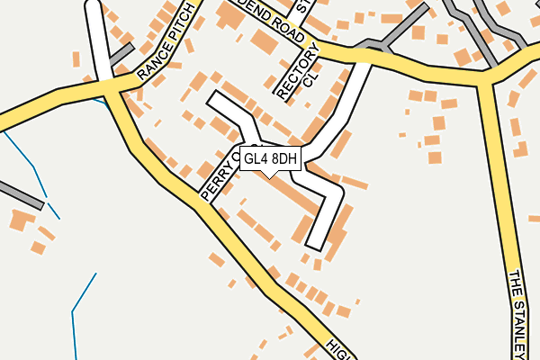 GL4 8DH map - OS OpenMap – Local (Ordnance Survey)