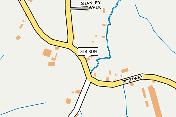 GL4 8DN map - OS OpenMap – Local (Ordnance Survey)