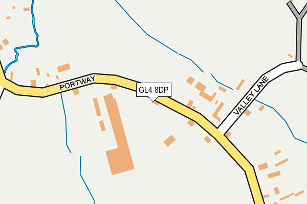 GL4 8DP map - OS OpenMap – Local (Ordnance Survey)