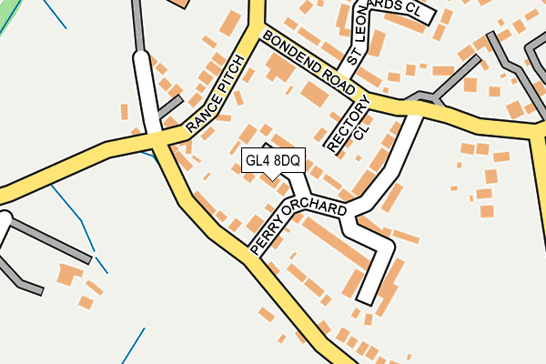 GL4 8DQ map - OS OpenMap – Local (Ordnance Survey)