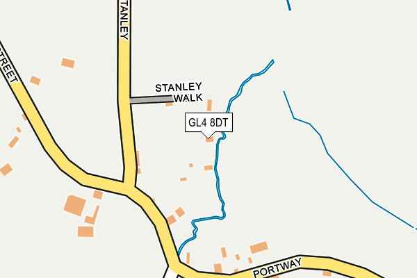 GL4 8DT map - OS OpenMap – Local (Ordnance Survey)