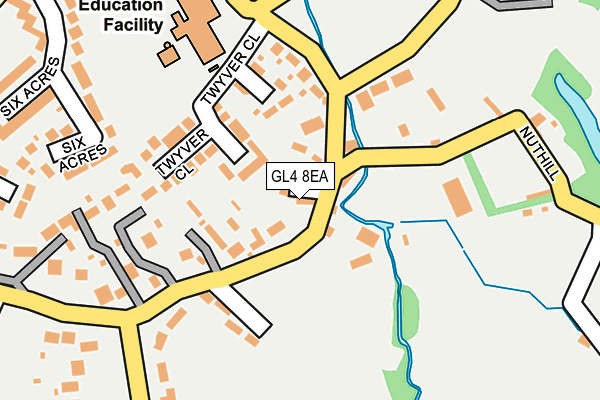 GL4 8EA map - OS OpenMap – Local (Ordnance Survey)