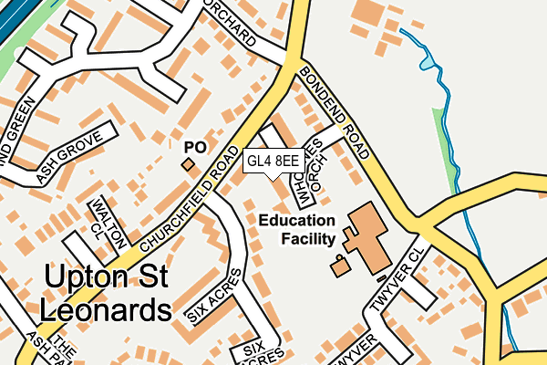 GL4 8EE map - OS OpenMap – Local (Ordnance Survey)