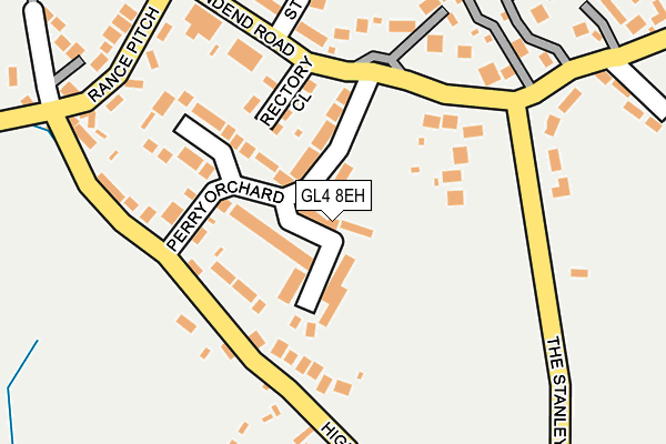GL4 8EH map - OS OpenMap – Local (Ordnance Survey)