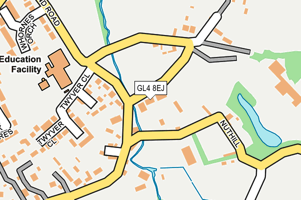 GL4 8EJ map - OS OpenMap – Local (Ordnance Survey)