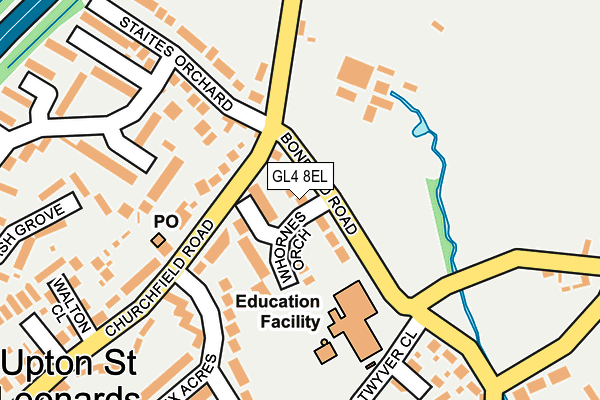 GL4 8EL map - OS OpenMap – Local (Ordnance Survey)