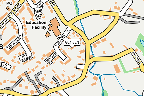 GL4 8EN map - OS OpenMap – Local (Ordnance Survey)