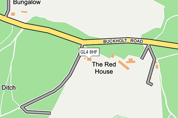 GL4 8HF map - OS OpenMap – Local (Ordnance Survey)