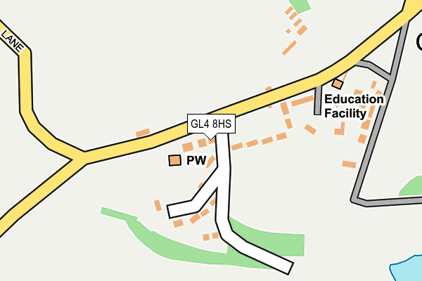 GL4 8HS map - OS OpenMap – Local (Ordnance Survey)