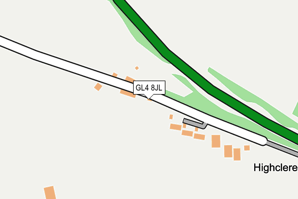 GL4 8JL map - OS OpenMap – Local (Ordnance Survey)