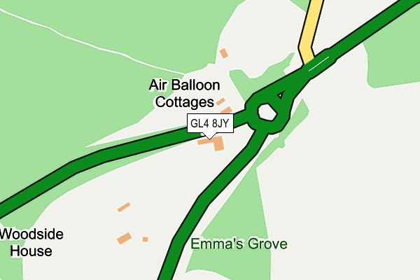 GL4 8JY map - OS OpenMap – Local (Ordnance Survey)