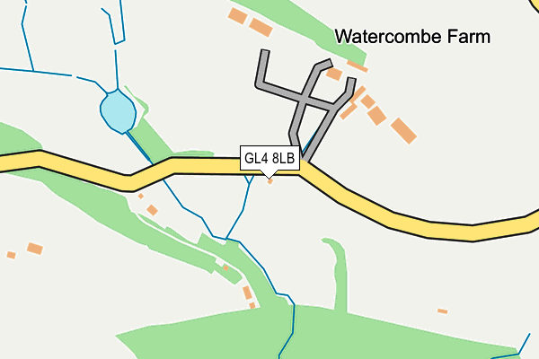 GL4 8LB map - OS OpenMap – Local (Ordnance Survey)