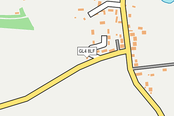 GL4 8LF map - OS OpenMap – Local (Ordnance Survey)