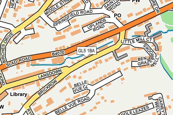 GL5 1BA map - OS OpenMap – Local (Ordnance Survey)