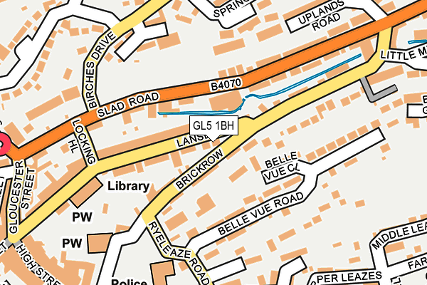 GL5 1BH map - OS OpenMap – Local (Ordnance Survey)