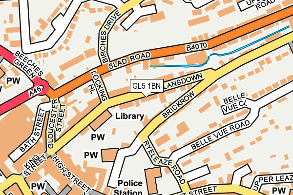 GL5 1BN map - OS OpenMap – Local (Ordnance Survey)