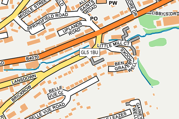 GL5 1BU map - OS OpenMap – Local (Ordnance Survey)