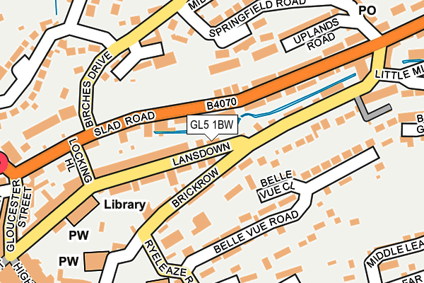 GL5 1BW map - OS OpenMap – Local (Ordnance Survey)
