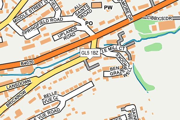 GL5 1BZ map - OS OpenMap – Local (Ordnance Survey)