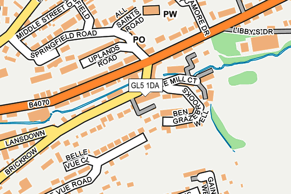 GL5 1DA map - OS OpenMap – Local (Ordnance Survey)