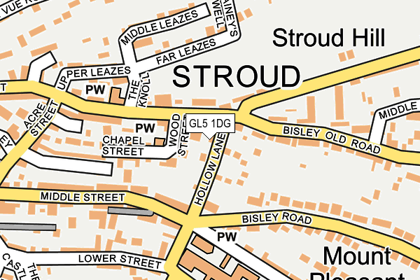 Street Map Of Stroud Gl5 1Dg Maps, Stats, And Open Data