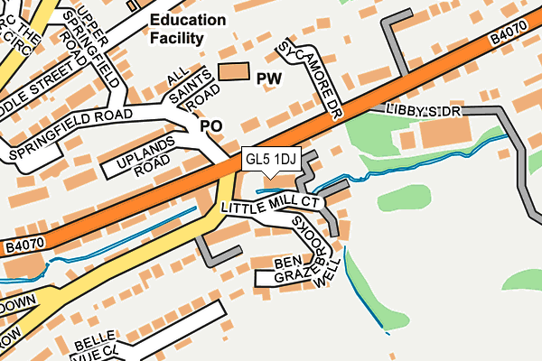 GL5 1DJ map - OS OpenMap – Local (Ordnance Survey)