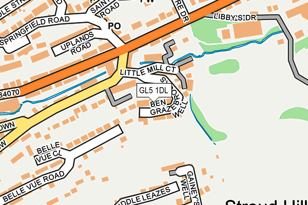 GL5 1DL map - OS OpenMap – Local (Ordnance Survey)