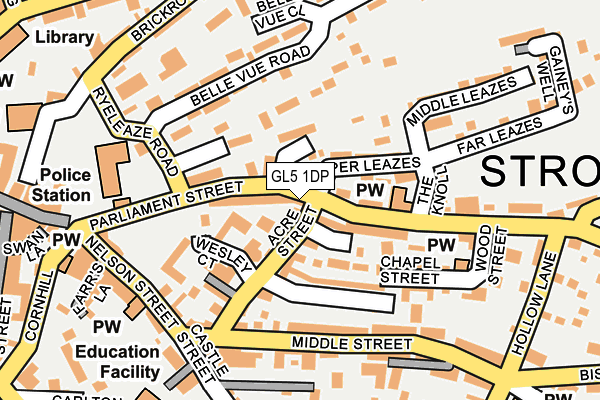 GL5 1DP map - OS OpenMap – Local (Ordnance Survey)