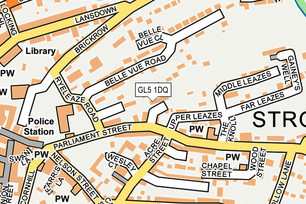 GL5 1DQ map - OS OpenMap – Local (Ordnance Survey)