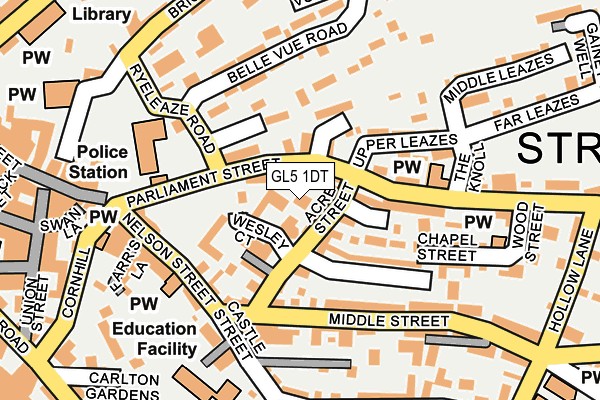 GL5 1DT map - OS OpenMap – Local (Ordnance Survey)