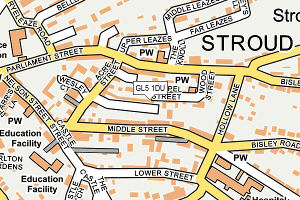 GL5 1DU map - OS OpenMap – Local (Ordnance Survey)