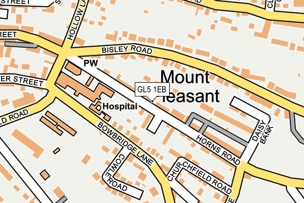 GL5 1EB map - OS OpenMap – Local (Ordnance Survey)