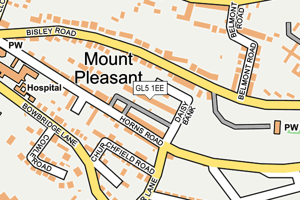 GL5 1EE map - OS OpenMap – Local (Ordnance Survey)